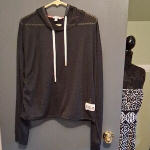 Tommy Hilfiger Black Mesh Hoodie